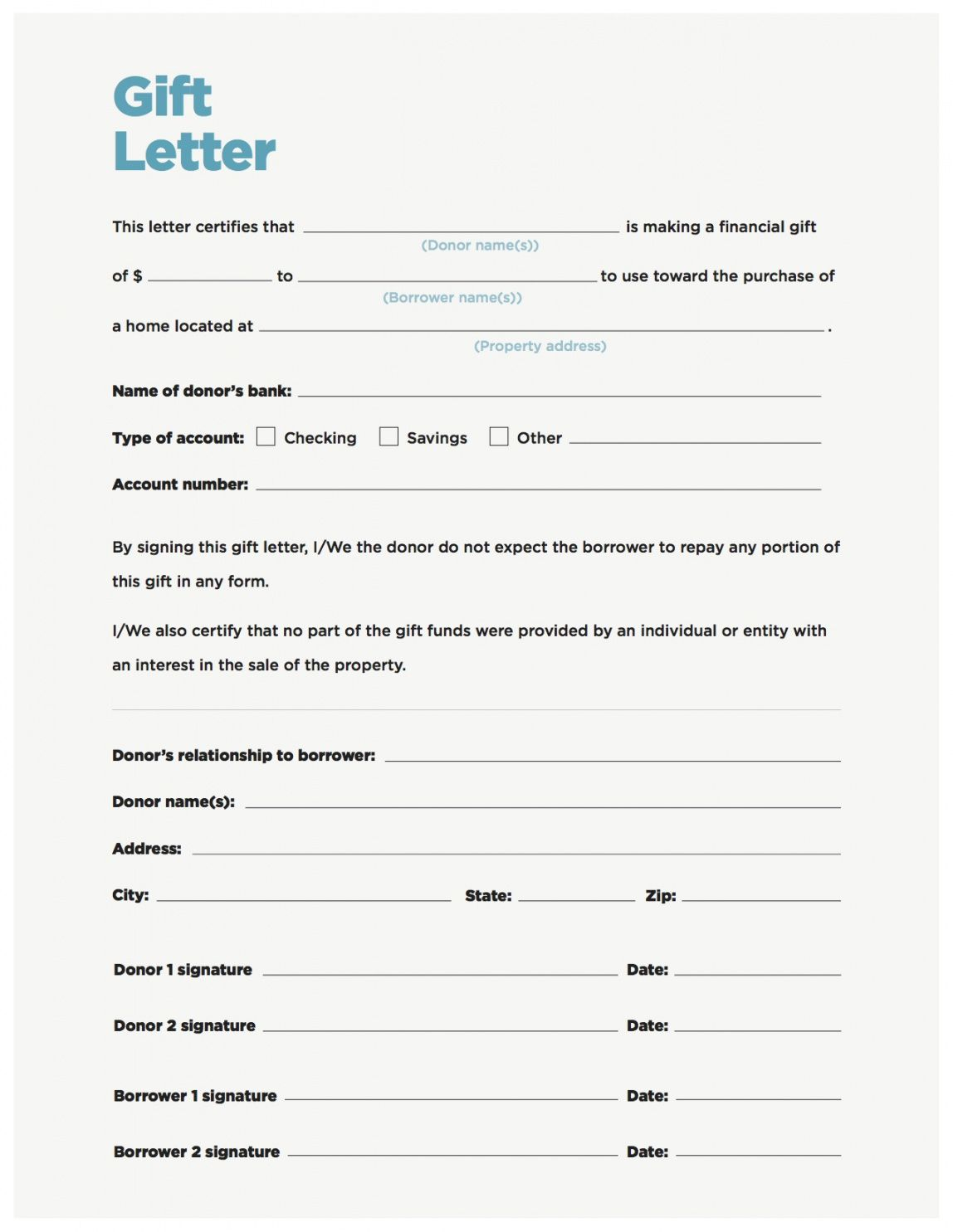 mortgage gift letter pdf - Search for a good cause Regarding Gifted Deposit Letter Template For Solicitor Throughout Gifted Deposit Letter Template For Solicitor