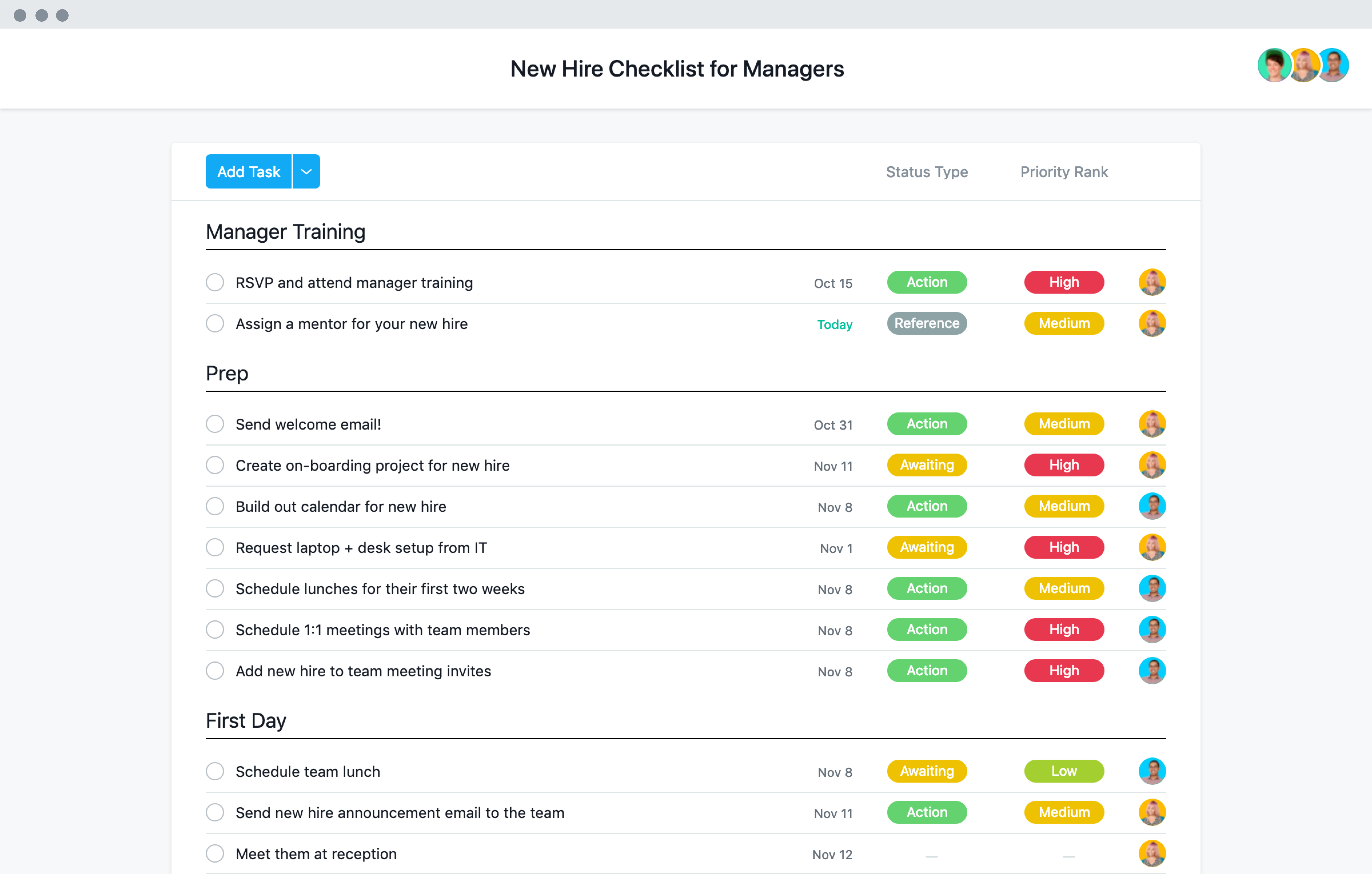 New Hire Checklist Template – New Employee Template • Asana Throughout Management Checklist Template