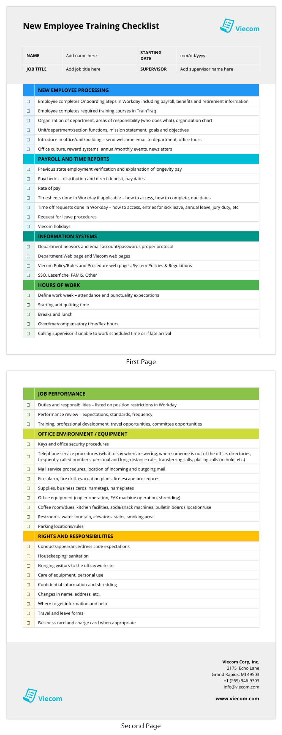 New Hire Onboarding HR Checklist Template With Regard To Hr Onboarding Checklist Template For Hr Onboarding Checklist Template