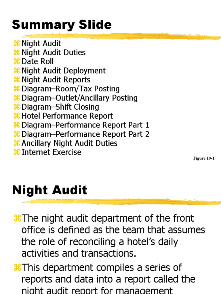 Night Audit Ppt  Business Intended For Night Audit Checklist Template Within Night Audit Checklist Template