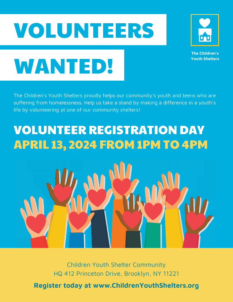 Nonprofit Volunteer Registration Event Flyer Template Throughout Community Service Flyer Template In Community Service Flyer Template