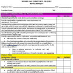 Nurse Competency Checklist Template  Intended For Skills Checklist Template