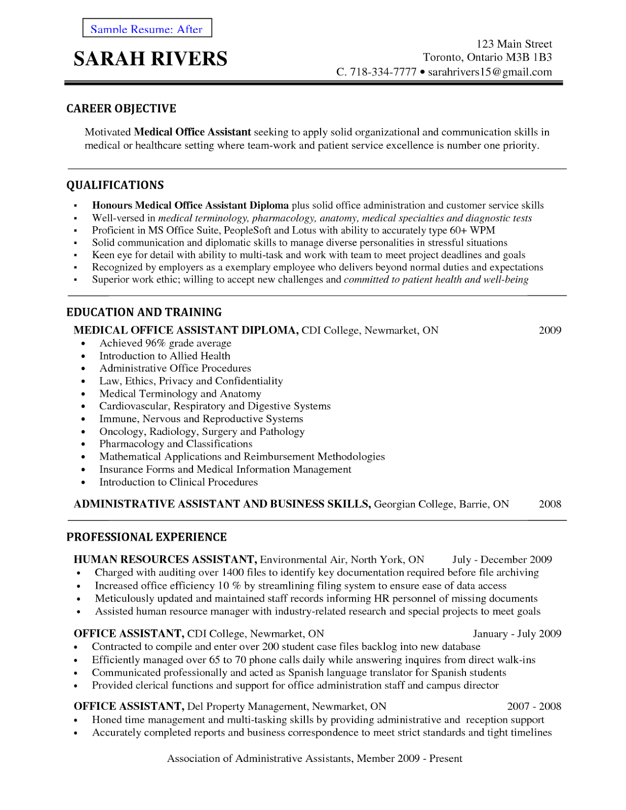 Objective Resume Examples Medical Assistant - Tipss und Vorlagen In Medical Assistant Job Description Template Inside Medical Assistant Job Description Template