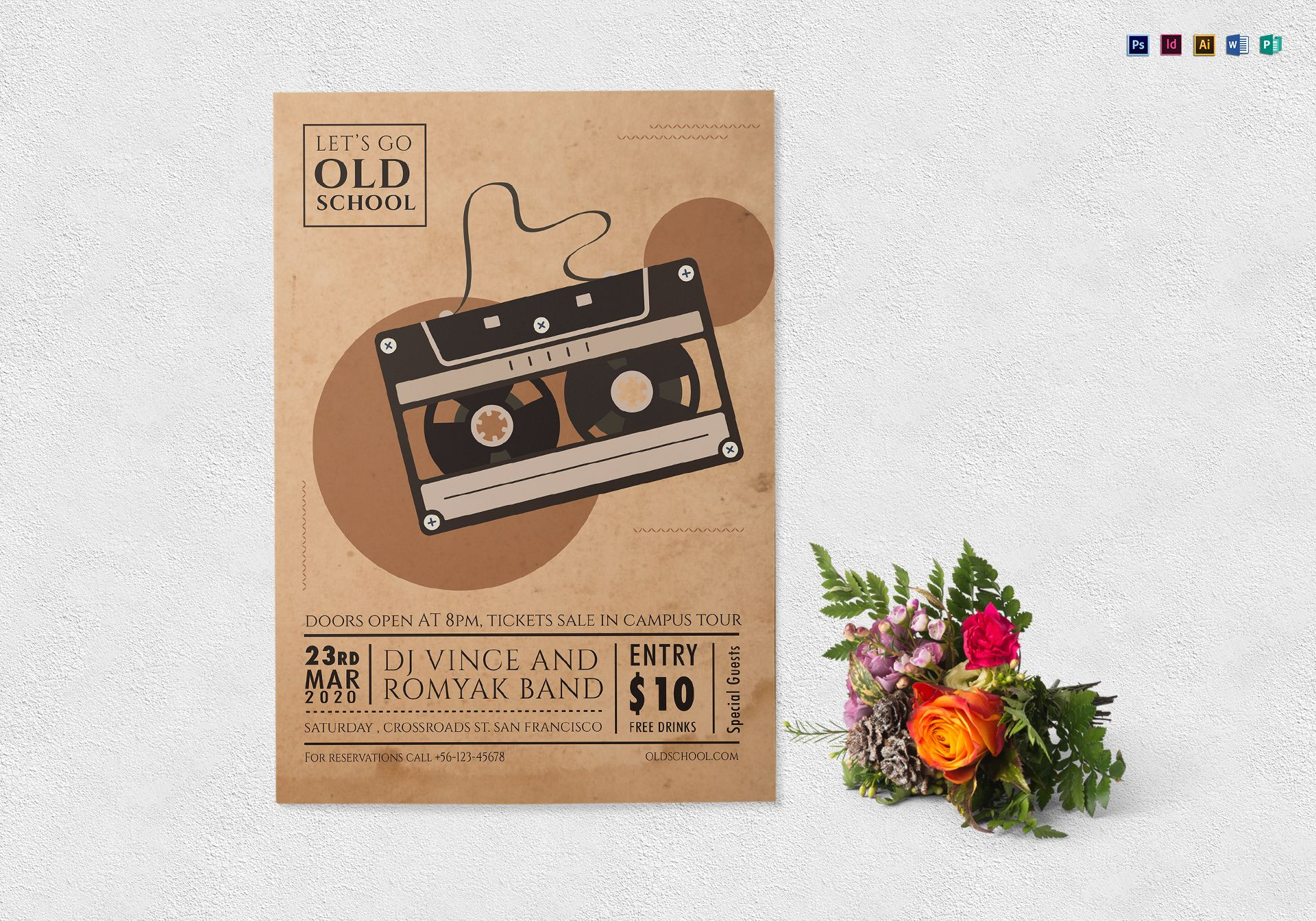 Old School Music Flyer Template Throughout Old School Flyer Template For Old School Flyer Template