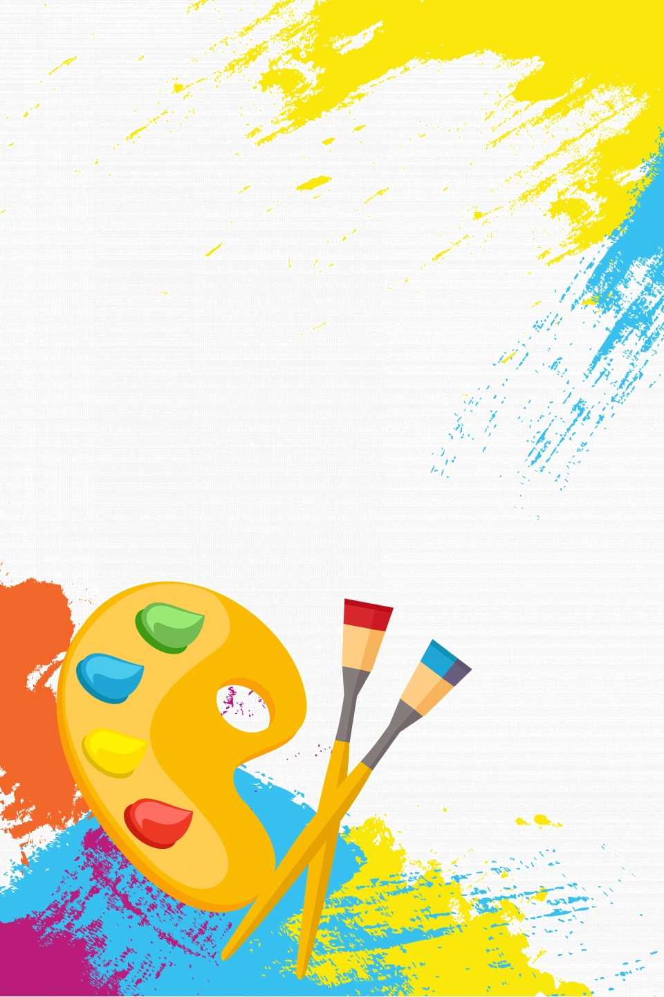 Painting Class Art Class Admission Poster Background Material  Regarding Art Class Flyer Template Intended For Art Class Flyer Template