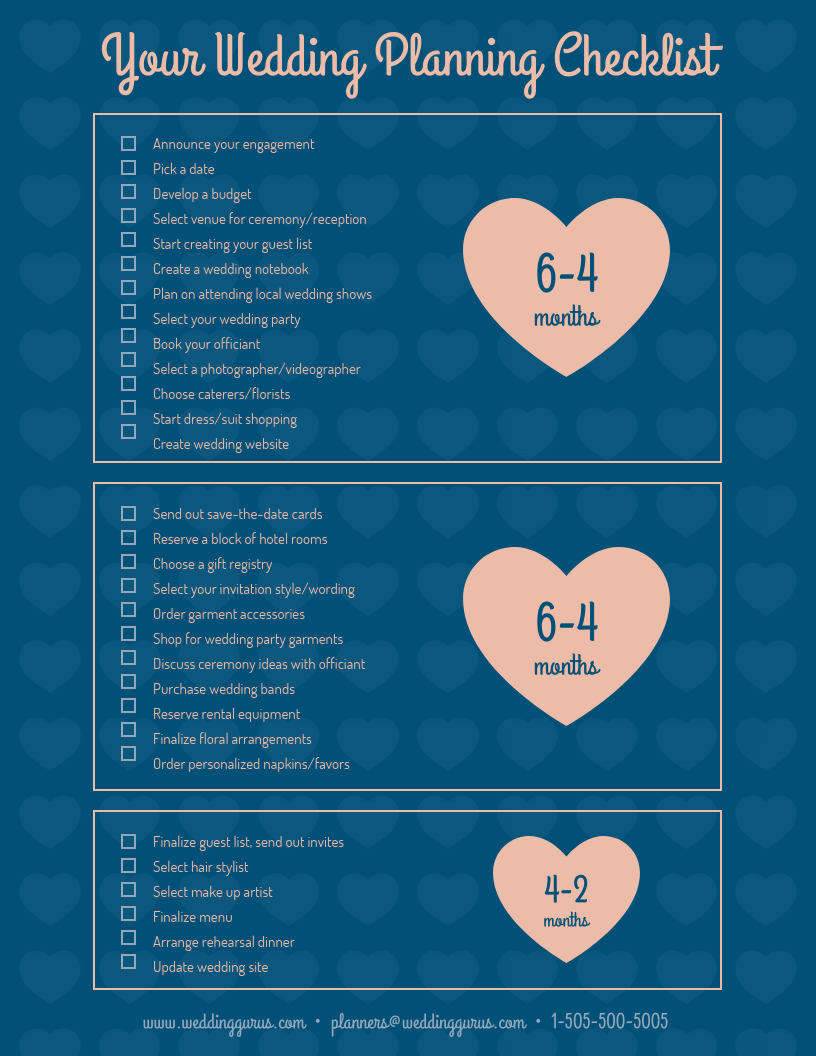Pale Heart Wedding Checklist Template With Audit Engagement Checklist Template Regarding Audit Engagement Checklist Template