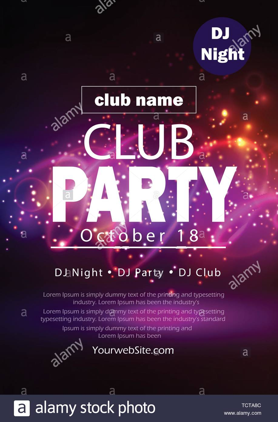 party flyer poster With Club Promo Flyer Template