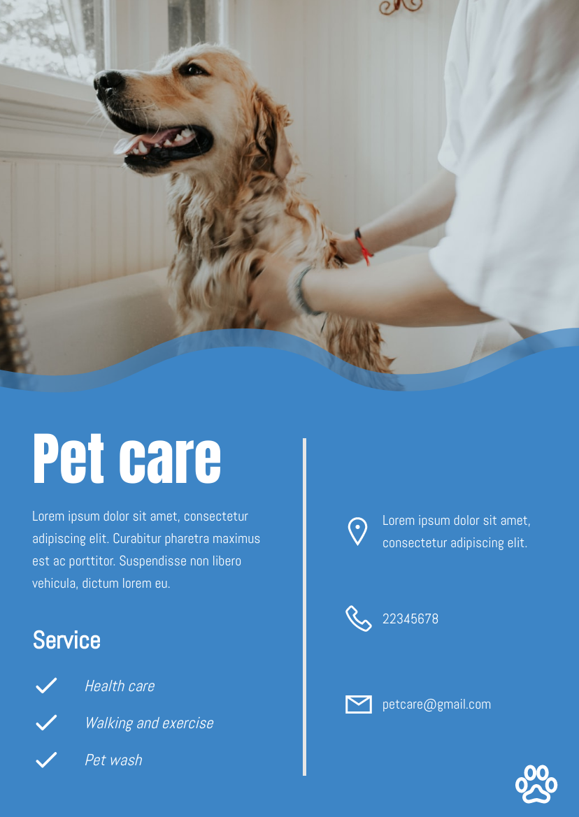 Pet care flyer  Flyer Template Throughout Pet Care Flyer Template With Regard To Pet Care Flyer Template