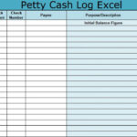 Petty Cash Log Excel Download - Free Excel Spreadsheets and Templates Within Cash Deposit Breakdown Template