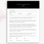 Photography Client Contract Template — By Stephanie Design With Regard To Photography Deposit Contract Template