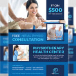 Physiotherapy Clinic Flyer Template By OWPictures On Dribbble With Regard To Physical Therapy Flyer Template