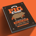 Pig Roast Event With Regard To Pig Roast Flyer Template