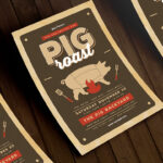 Pig Roast Flyer By Guuver  TheHungryJPEG