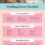 Pink Wedding Decor Checklist Template Within Wedding Decoration Checklist Template