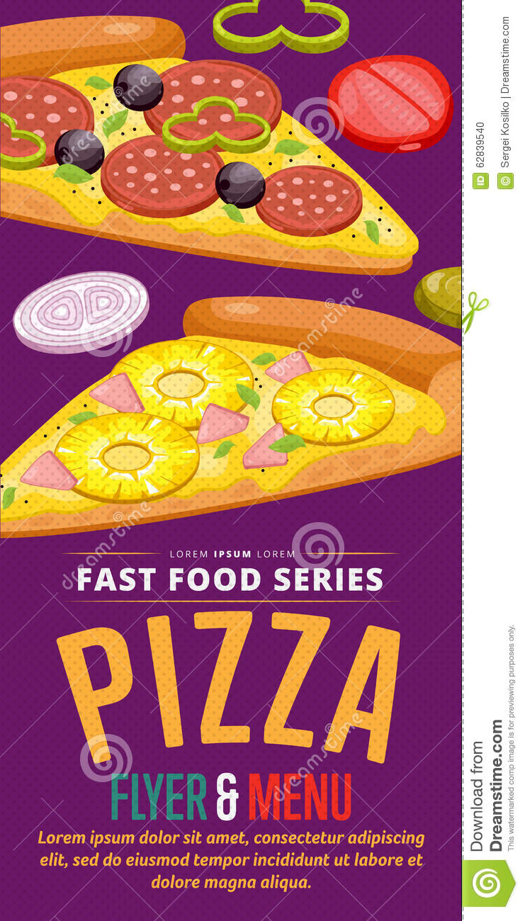 Pizza sale flyer. stock vector In Food Sale Flyer Template