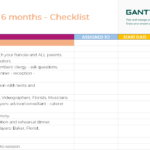 Planning A Wedding In 10 Months Checklist  Excel Template  Free  With Month End Checklist Template Excel