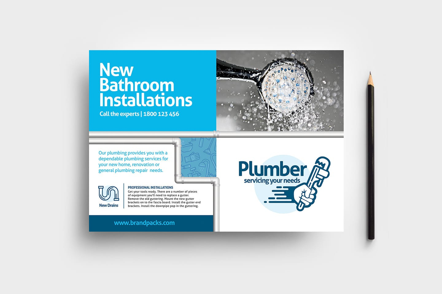 Plumbing Service Flyer Template in PSD, Ai & Vector - BrandPacks Intended For Plumbing Flyer Template In Plumbing Flyer Template