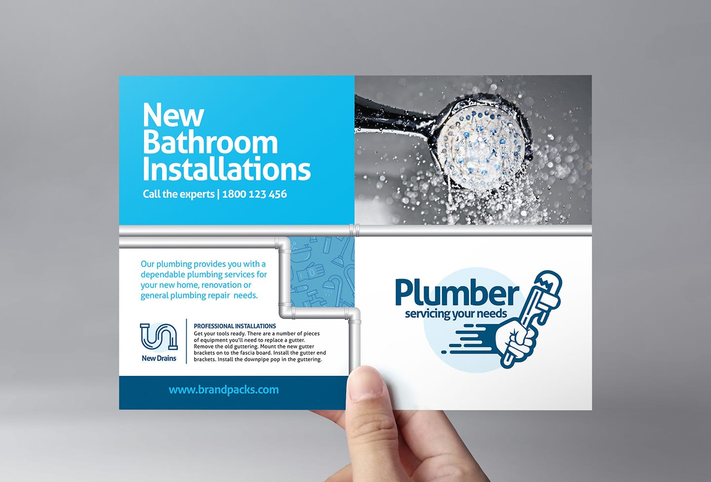 Plumbing Service Flyer Template in PSD, Ai & Vector - BrandPacks Throughout Plumbing Flyer Template Regarding Plumbing Flyer Template