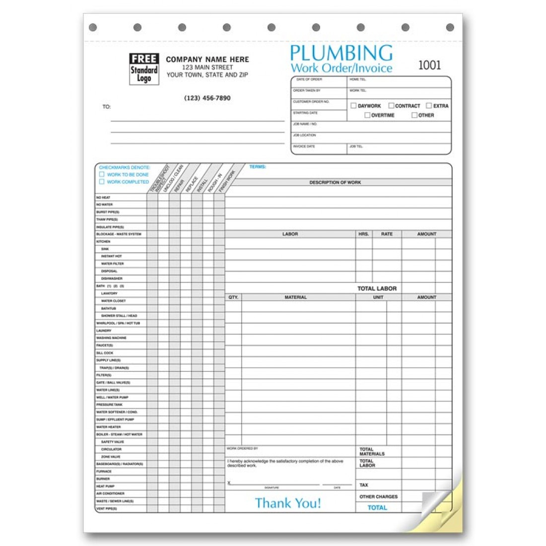 plumbing work order template - Tablon For Plumbing Checklist Template For Plumbing Checklist Template