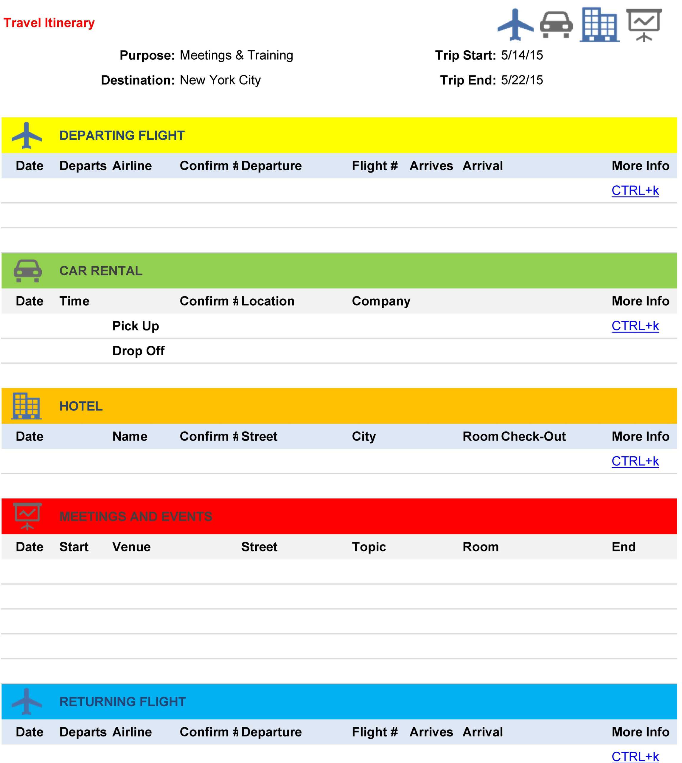 Printable Travel Itinerary Template Free for (Business, Vacations  Intended For Travel Itinerary Quote Template In Travel Itinerary Quote Template