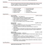 Professional Security Guard Resume Examples  Safety Curriculum  With Regard To Security Officer Job Description Template