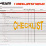Project Planning Phase Checklist Pertaining To Construction Project Checklist Template