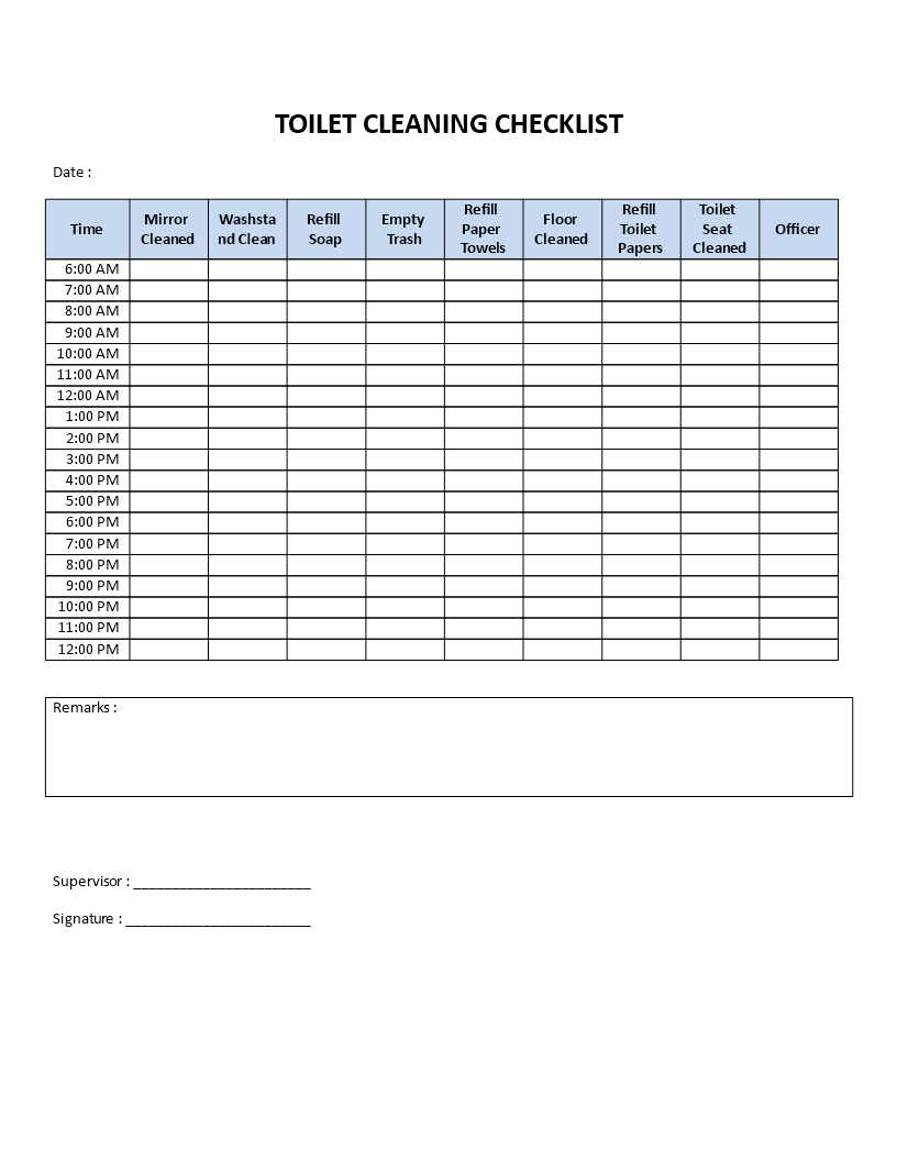 Public Restroom Cleaning Checklist  Templates at  Regarding Public Restroom Cleaning Checklist Template Within Public Restroom Cleaning Checklist Template