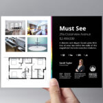 Real Estate Flyer Template in PSD, Ai & Vector - BrandPacks Inside Rental Property Flyer Template
