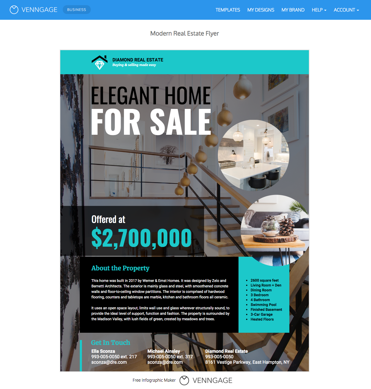 Real estate flyer templates by Venngage Within Land For Sale Flyer Template For Land For Sale Flyer Template