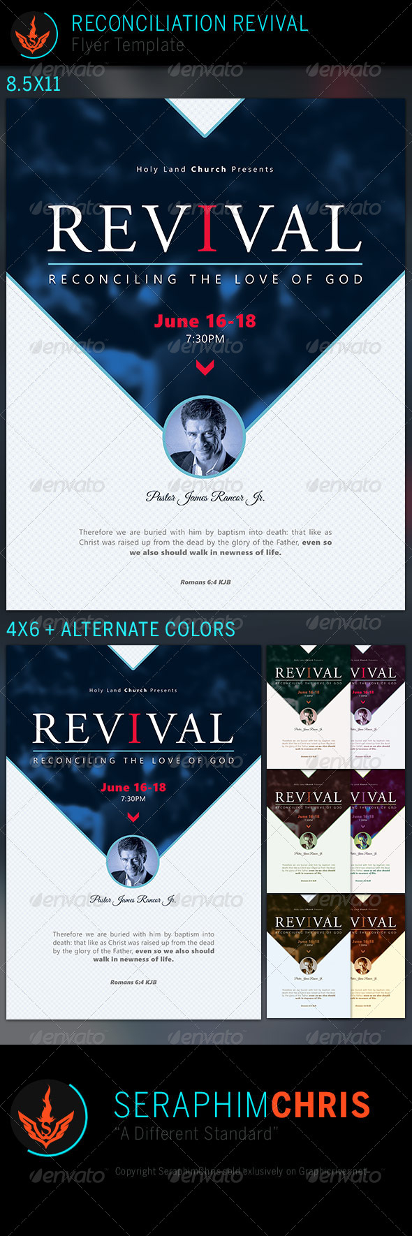 Reconciliation Revival: Church Flyer Template Intended For Church Revival Flyer Template