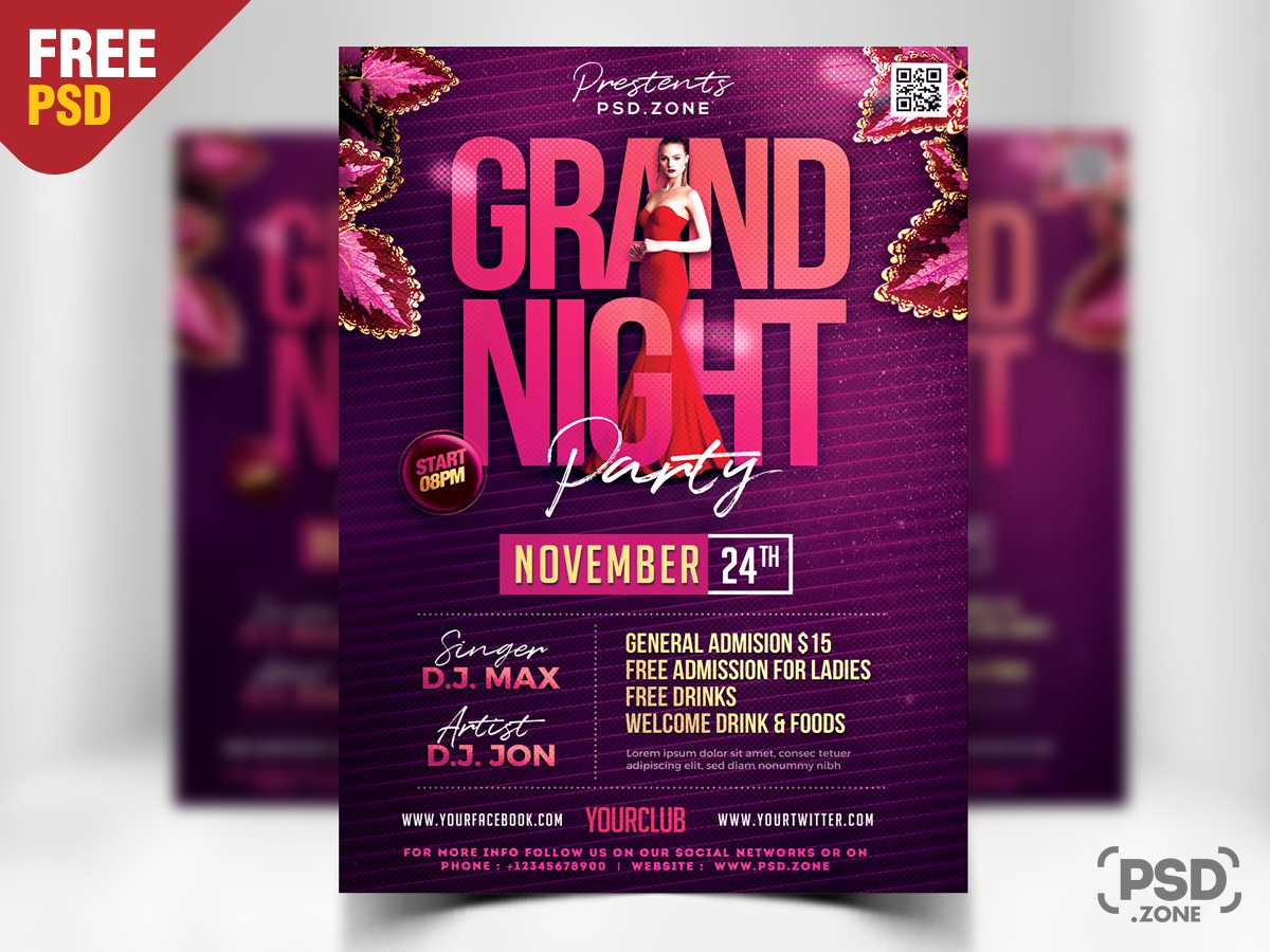 Red Carpet Party Flyer Template – Download PSD Intended For Red Carpet Event Flyer Template In Red Carpet Event Flyer Template