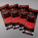 Red Carpet Ticket Template  TWorldDesigns  Download Now For Red Carpet Event Flyer Template