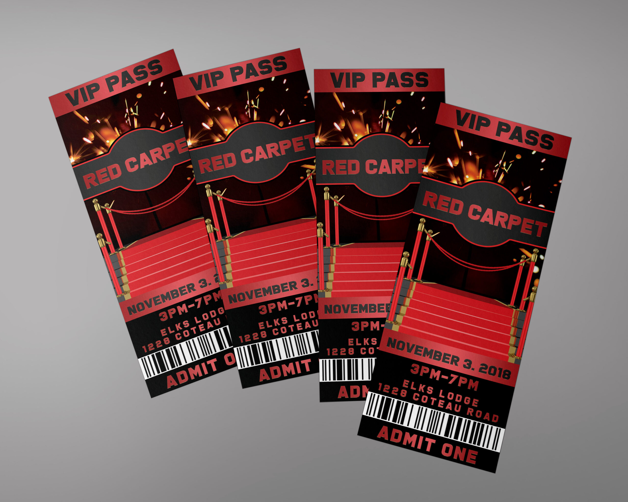 Red Carpet Ticket Template  TWorldDesigns  Download Now For Red Carpet Event Flyer Template With Regard To Red Carpet Event Flyer Template