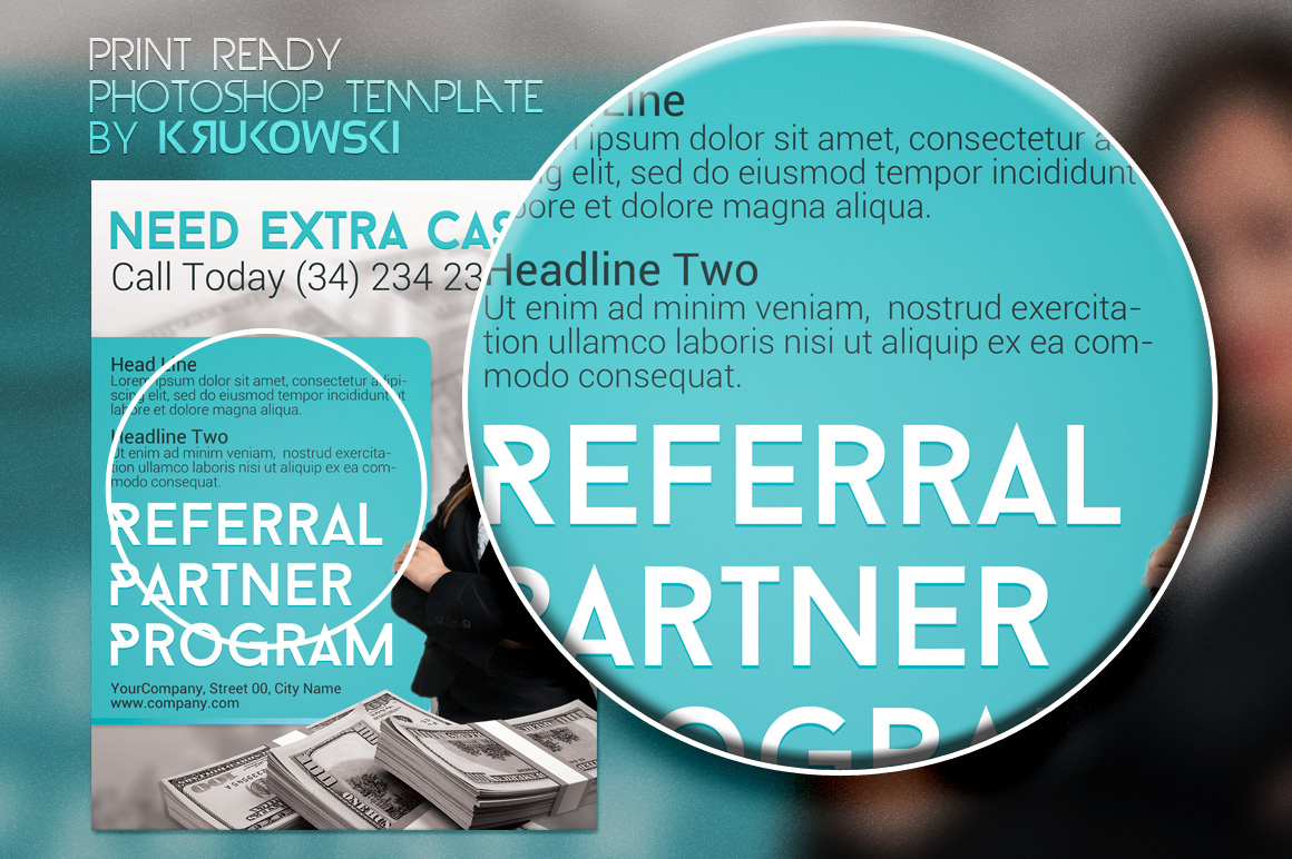 referral flyers template - Sablon Within Referral Program Flyer Template Throughout Referral Program Flyer Template