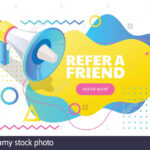 Referral Vector Vectors High Resolution Stock Photography and  Pertaining To Referral Bonus Flyer Template