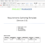 Requirements Gathering Template – ProjectManager