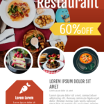 Restaurant Flyer  Flyer Template With New Restaurant Flyer Template