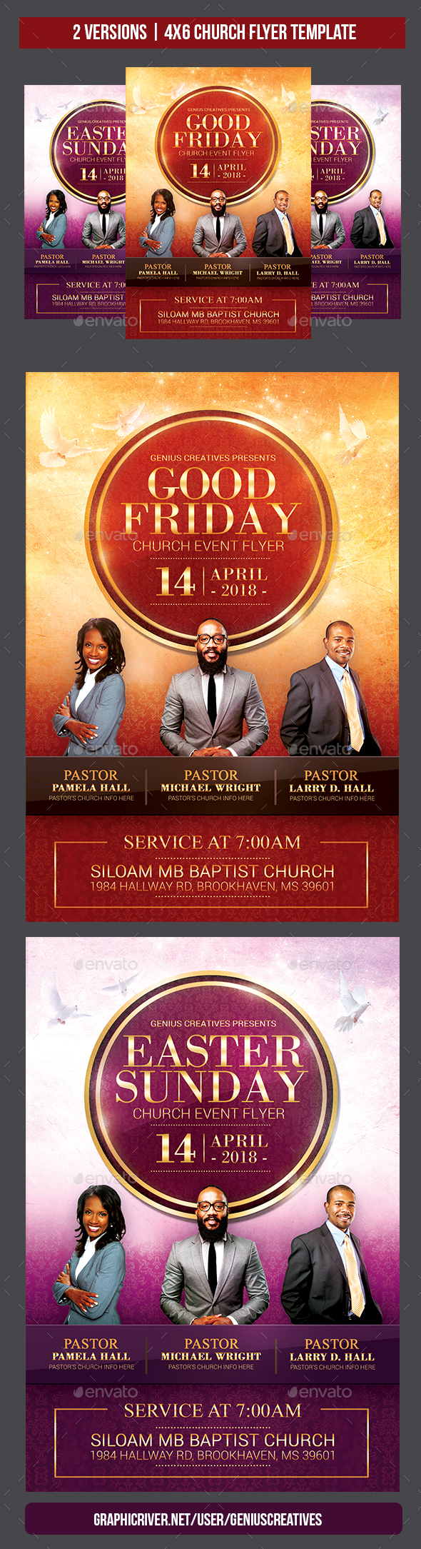 Revival Church Flyer Templates From GraphicRiver Regarding Church Revival Flyer Template