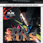 Run Flyer Graphics, Designs & Templates From GraphicRiver With 5K Run Flyer Template