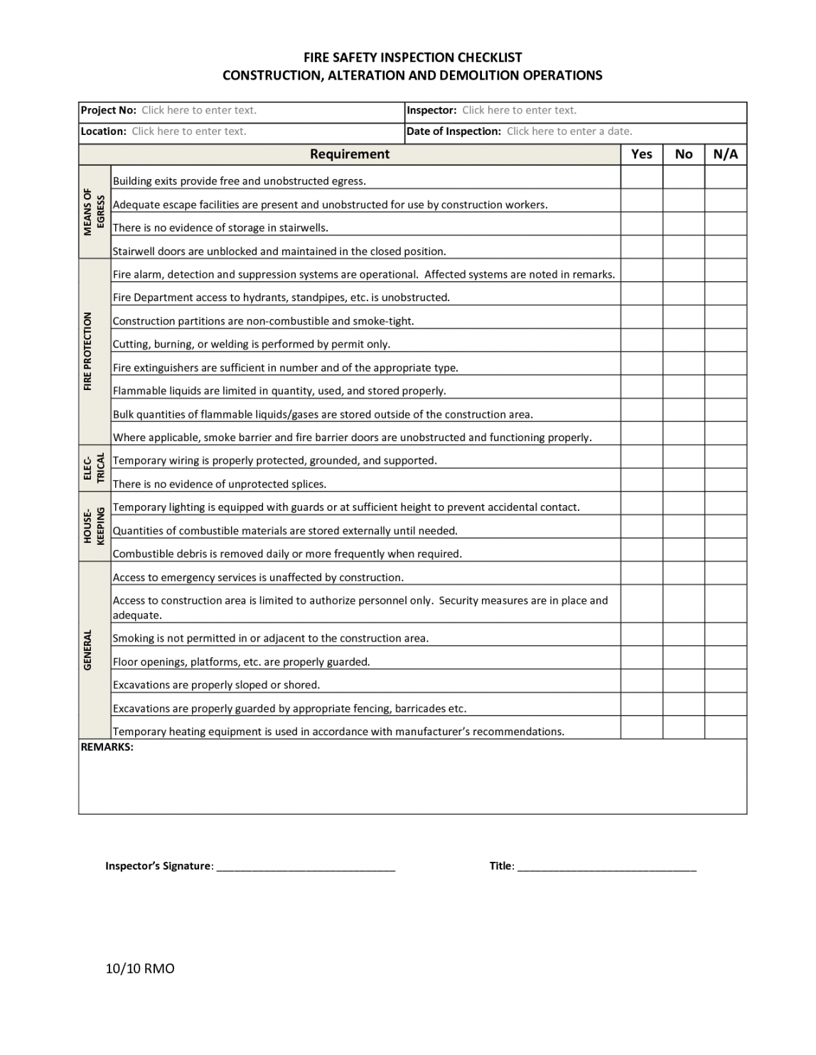 Sample Food Safety Audit Checklist Untitled Page - induced Pertaining To Food Safety Inspection Checklist Template