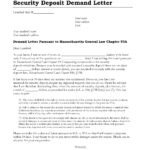 Sample Security Deposit Demand Letter With Security Deposit Demand Letter Template