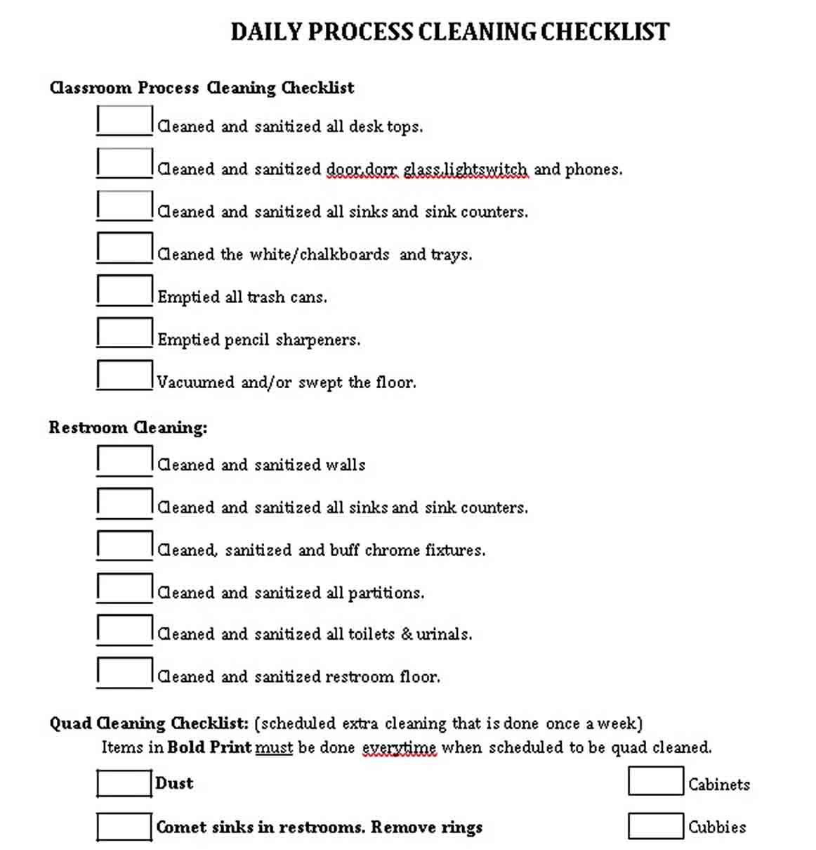 School Cleaning Schedule Template  think moldova Pertaining To Classroom Cleaning Checklist Template Regarding Classroom Cleaning Checklist Template