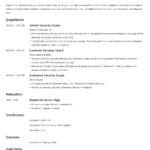 Security Guard Resume & Examples Of Job Descriptions Intended For Security Officer Job Description Template