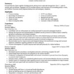Security Officer Cv Sample May 10 Intended For Security Officer Job Description Template