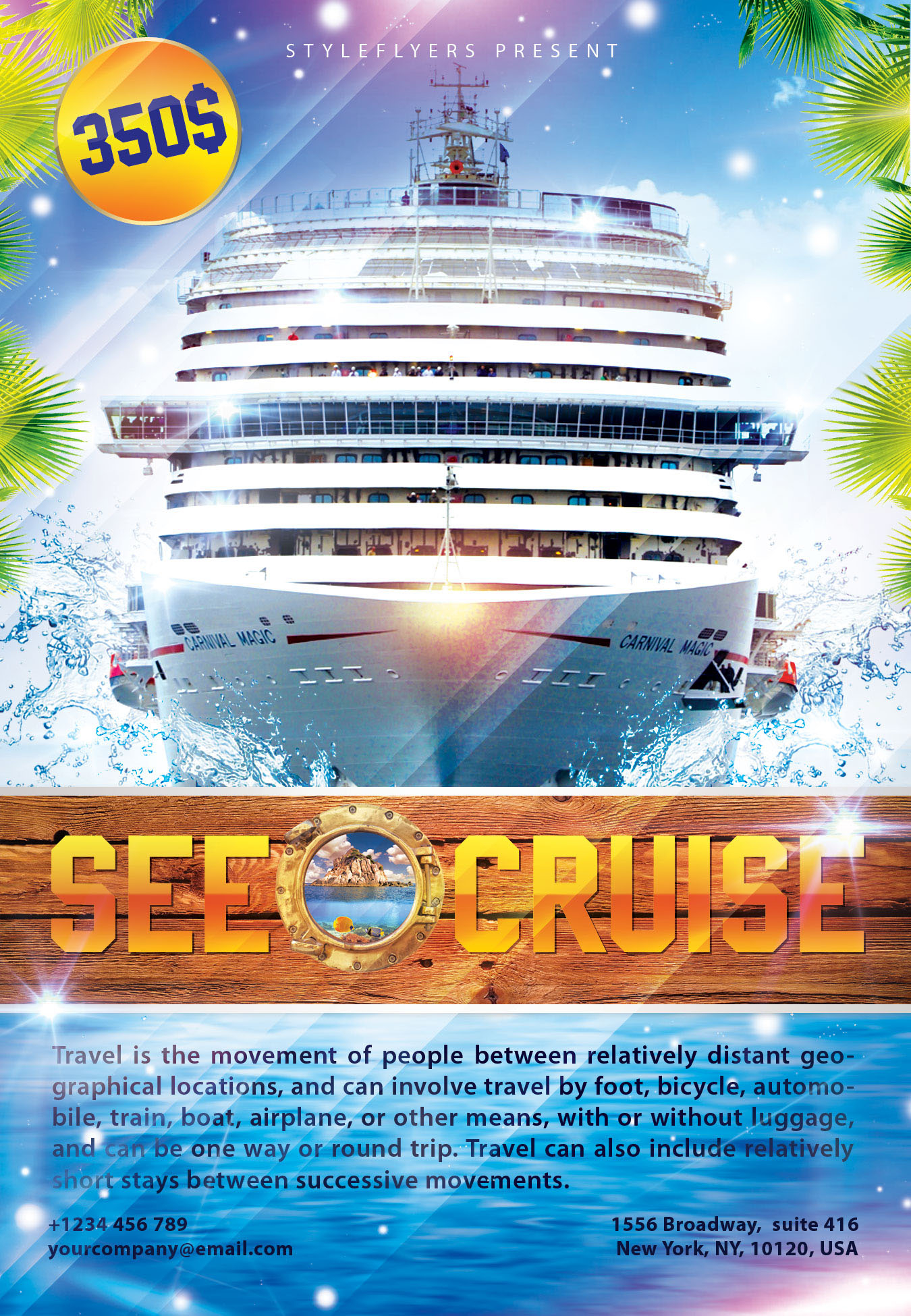 See Cruise Flyer on Behance For Boat Cruise Flyer Template Regarding Boat Cruise Flyer Template