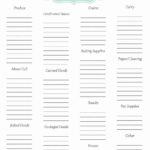 SHOPPING DAYS: Shopping List Printable For Grocery Store Checklist Template