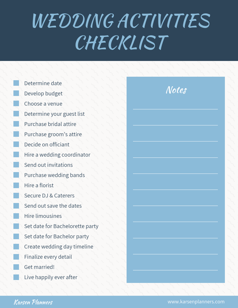 Simple Wedding Checklist Template For Venue Checklist Template For Wedding With Venue Checklist Template For Wedding