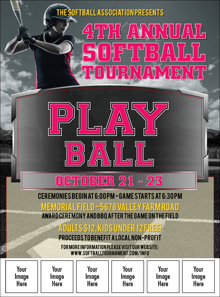 Softball Challenge Image Flyer Throughout Softball Fundraiser Flyer Template Pertaining To Softball Fundraiser Flyer Template