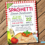 Spaghetti Fundraiser Flyer Writable Template - Vtwctr Within Restaurant Fundraiser Flyer Template