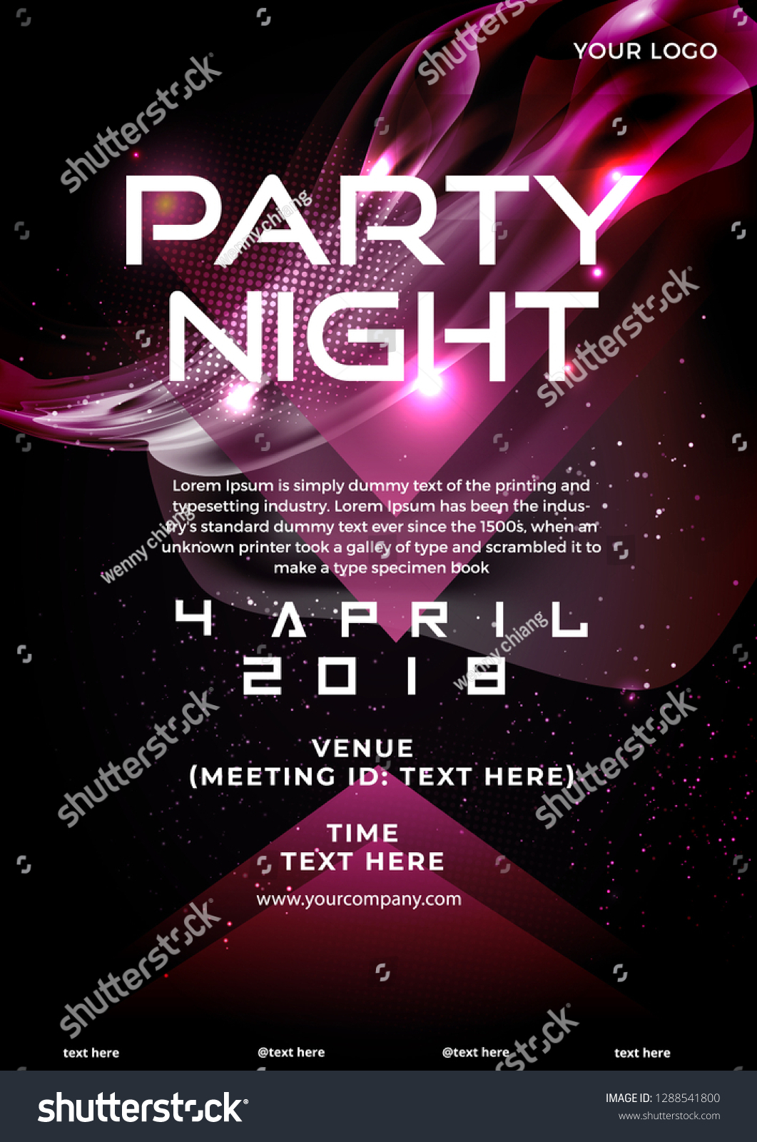 Suchen Sie nach Partyflyer-Poster Inside Service Industry Night Flyer Template